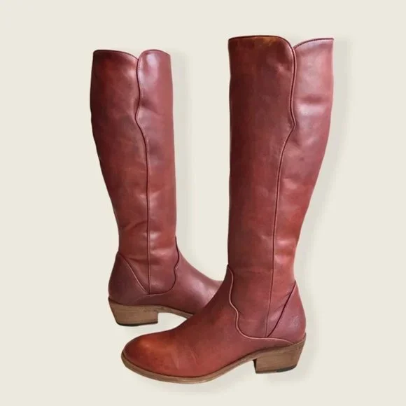 Frye Carson Piping Redwood Leather Tall RidingBoot - Picture 8 of 15